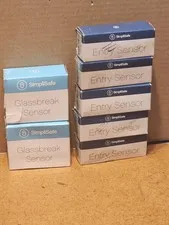 New SimpliSafe 2 x Glassbreak Sensor Detector & 5 Entry Sensor