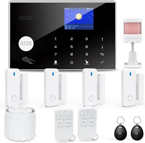 Home Security System, Wireless Wifi Tuya Smart Home Alarm System, No Monthly Fee