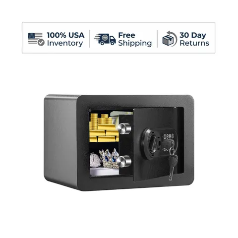 VEVOR 0.5 Cu Ft Steel Home Security Safe Digital Keypad 13.8 x 9.8 Inch