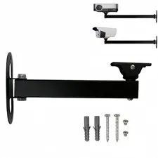 20cm 7.87" Wall Corner Mount Bracket Arm 180 Degree Rotatable CCTV Mount