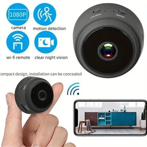 1080P HD Home Surveillance Camera – WiFi Remote Mobile Viewing, Motion Detection