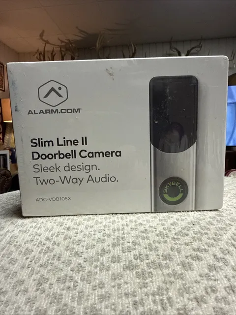alarm.com slim line 2 doorbell camera Adc-vdb105x New Sealed
