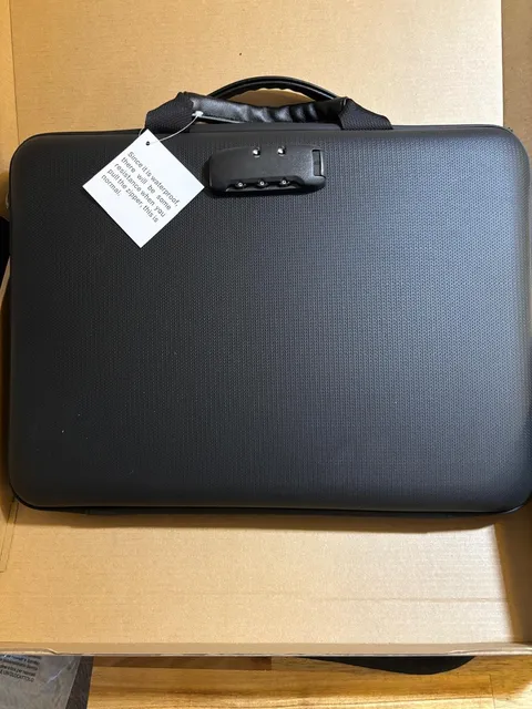 Fireproof Document Safe Box with Lockable Zipper, Hard-shell, Waterproof