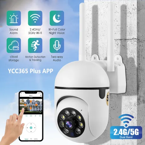 360° Panoramic 5G WiFi IR IP E27 Light Bulb Camera 1080P HD Night Smart Home Cam