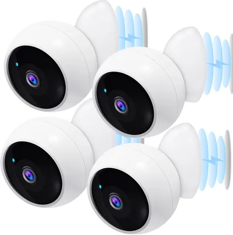 4 Pack 2K Magnetic Wireless Outdoor Security Camera