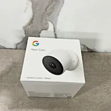 Google Nest Cam Outdoor or Indoor, Battery - 2nd Generation - 1 Pack/ White