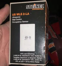 STEINEL US WLS 2-LA Ultrasonic Switch Occupancy Sensor’s Light Almond 66200