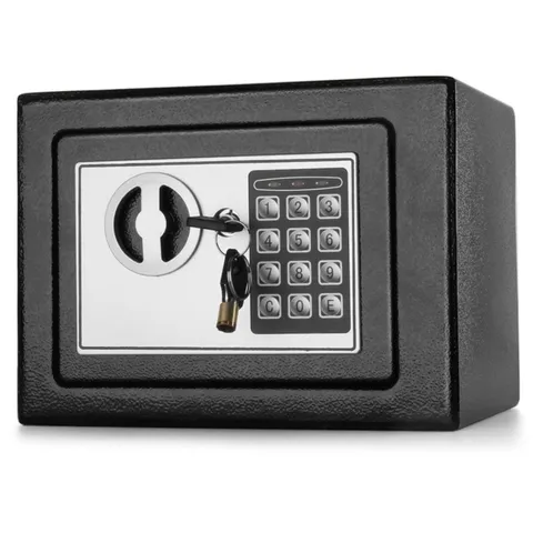 Small Digital Safe with Keypad - Cash Safe for Money with Electronic Keypad -...