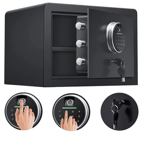 Biometric Digital Security Home Safe, Safes for Home Storage Cash Jewelry and...