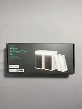 Wyze Battery Cam Pro 2-Pack - 2K HDR Wireless Cameras w/Mounts  SEALED
