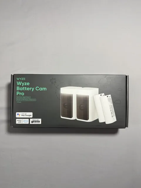 Wyze Battery Cam Pro 2-Pack - 2K HDR Wireless Cameras w/Mounts  SEALED
