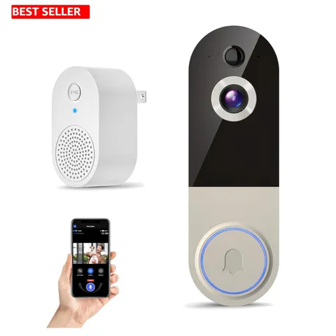 1080P Wireless Video Doorbell Camera, Battery, Night Vision, 2-Way Talk, Motion