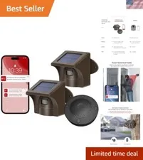 Long Range Driveway Alarm: Solar-Powered Motion Detector with Smartphone Alerts