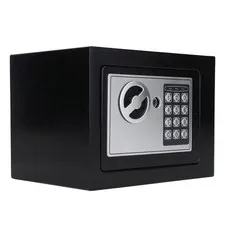 Box, Fireproof and Cabinet Lock Box with Keypad Keys, Pre Drilled Holes, Stai...
