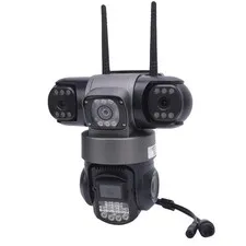 2MP Triple Lens Security Camera With Motion Detection For Outdoor Use Excellent