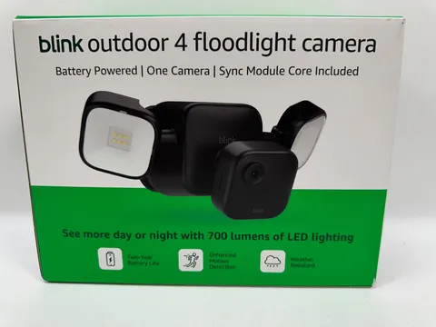 Blink Outdoor 4 Floodlight Camera Wireless Smart Security Camera 700 Lumens