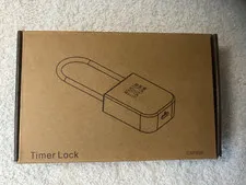 Metal Timer Lock-Smart Padlock for Kitchen Cabinets, Times Out Keyless Pad