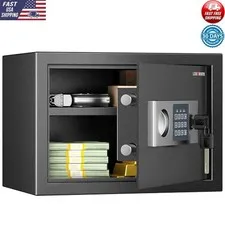 0.6 Cubic Feet Digital Security Safe Money Jewelry Documents Gun Storage New