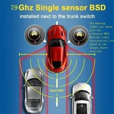 BSD Blind Spot Detection System 50M 79Ghz Millimeter Wave Radar Lane Change Assi