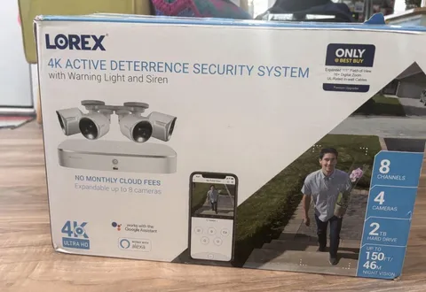 Lorex Connect | New App | 4K 8CH Wired NVR System w/ Four Bullet Cameras - 1TB