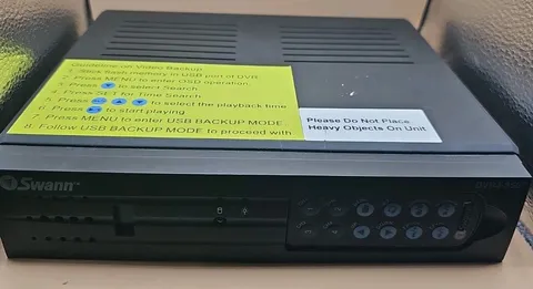 SWANN 4 Channel DVR DVR4-950 320GB With Remote Control Untested