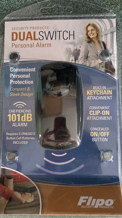 Flipo Dual Switch Personal Alarm 101dB Alert Others for Your Safety Keychain
