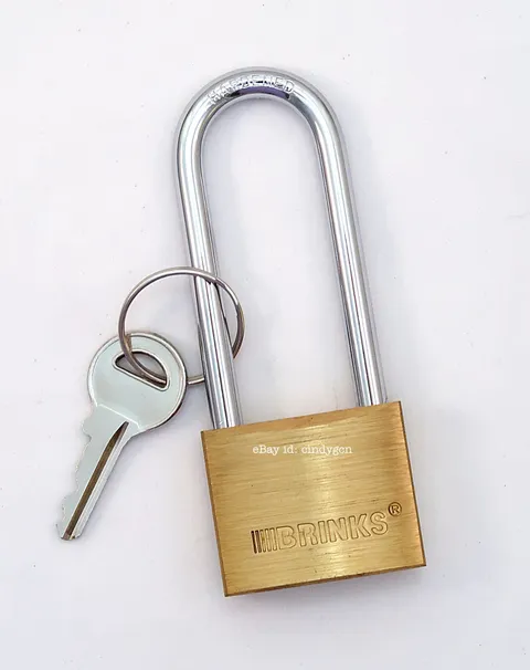 Brinks Solid Brass 2-1/2" Shackle Padlock with 1 Key #11a