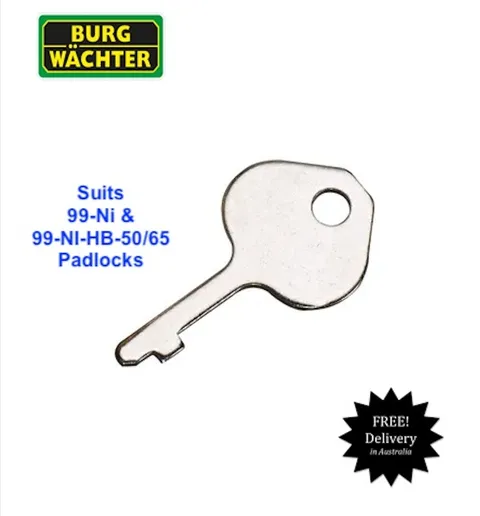 Padlock Change Reset Key For BURG WACHTER 99-Ni Combination Padlocks