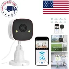 Color Night Vision 2K WiFi Security Camera with Dual Band Connectivity Options