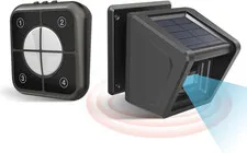 Solar Wireless Driveway Alarm - 1/2 Mile Long Range IP65 Weatherproof, Microwave