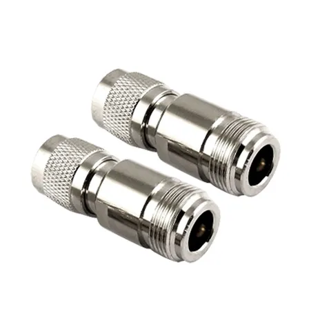 2x Galvanized Plated TNC Male To N Type Female RF Coaxial Adapter Connector