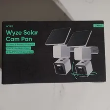 Wyze Solar Cam Pan 2-Pack 2K HD Color Night Vision Outdoor Wi-Fi IP65
