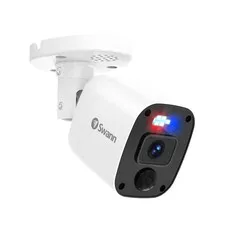 Swann Add-On DVR Flashing Light Bullet Camera with Sensor Spotlight, 4K UHD V...
