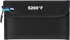 Fireproof Waterproof Document Bag - 5200°F Water Resistant Fire Proof Money Bag