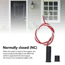 Magnetic Door Switch 2 Sets Wired Door Window Switch For Home Security