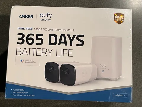 ANKER EUFY SECURITY 2 CAMERA KIT, eufyCam2, 1080P, 365 Day Battery T81141D1 New