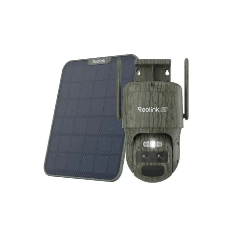 Reolink TrackMix LTE 4K Outdoor Trail Security Camera Dual Lens with Auto Zoom