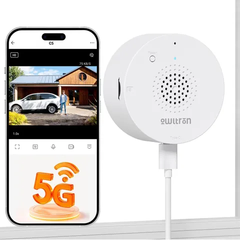 2K Indoor Security Camera with 5G WiFi, AI Night Vision, Motion Detection, Real-