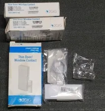 2GIG DW10-345 Thin Door / Window Sensor, 3/4" Profile, 345 MHz, Dual Zone