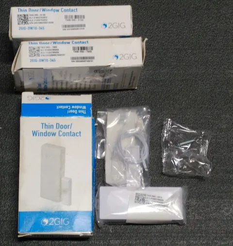2GIG DW10-345 Thin Door / Window Sensor, 3/4" Profile, 345 MHz, Dual Zone