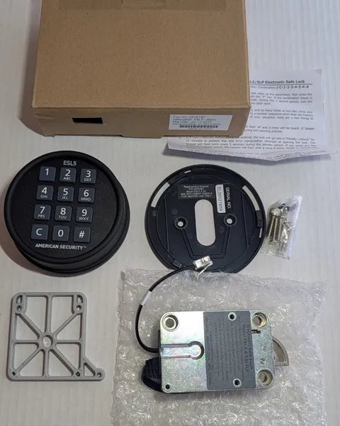 AmSec  ESL5 - American Security Swing Bolt Safe Lock Kit (Dial & Lock) - Black