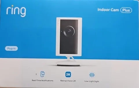 Ring Indoor Cam Plus (newest model) Retinal Vision 2K - White - NEW and SEALED