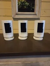 Lot of 3 3rd Gen Ring Stick Up Cam Wireless Indoor/Outdoor Use.