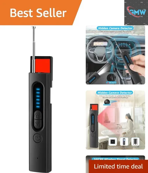 Versatile Anti-Spy & Bug Detector with 5 Sensitivity Levels - Ideal for Travel