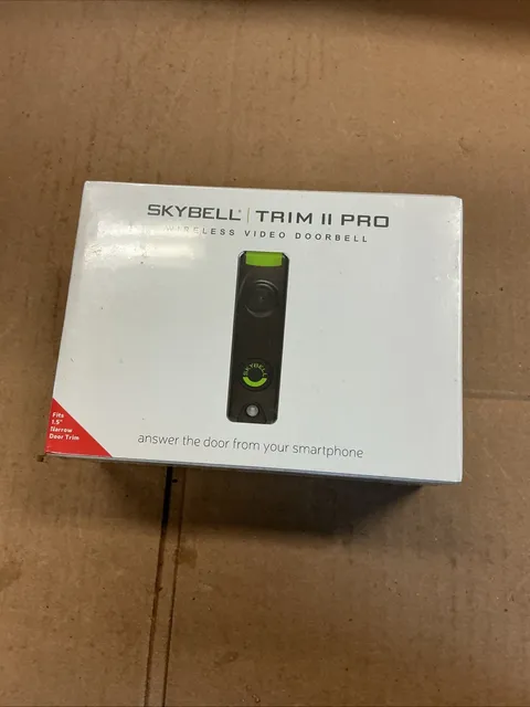 SkyBell TRIM II PRO - Wi-Fi Door Bell Camera - Brand New / Sealed Black