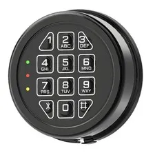 Electronic Safe Lock Replacement Keypad Solenoid Lock 98mm 3.86 in. Black