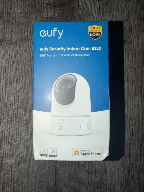 NEW eufy Security Indoor Cam E220 - 360 Pan & Tilt, 2K Resolution Camera