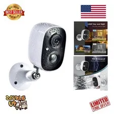 2K  Waterproof Smart Security Camera with AI Motion Detection & 2-Way Talk