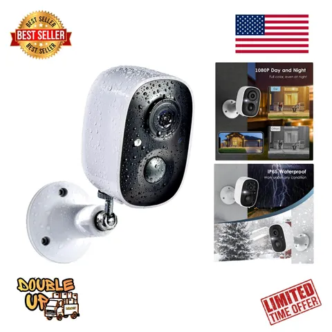 2K  Waterproof Smart Security Camera with AI Motion Detection & 2-Way Talk