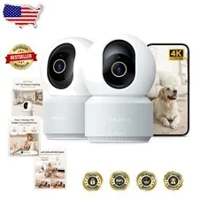 Pro 4K UHD Security Camera - Auto-Tracking, Privacy Mode, 2-Way Audio, Wi-Fi 6